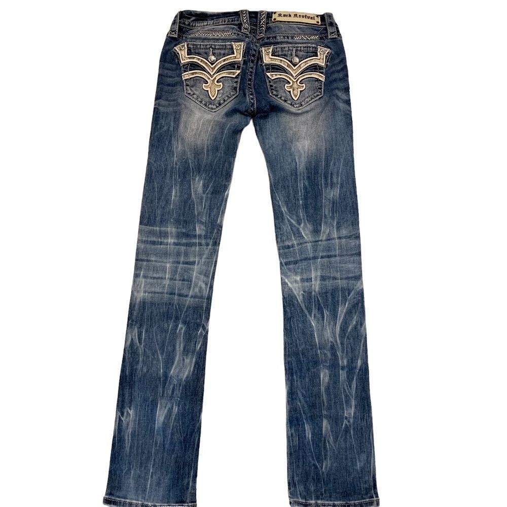 Nwot Rock Revival Karla Straight Jeans 26 — image 8 of 8